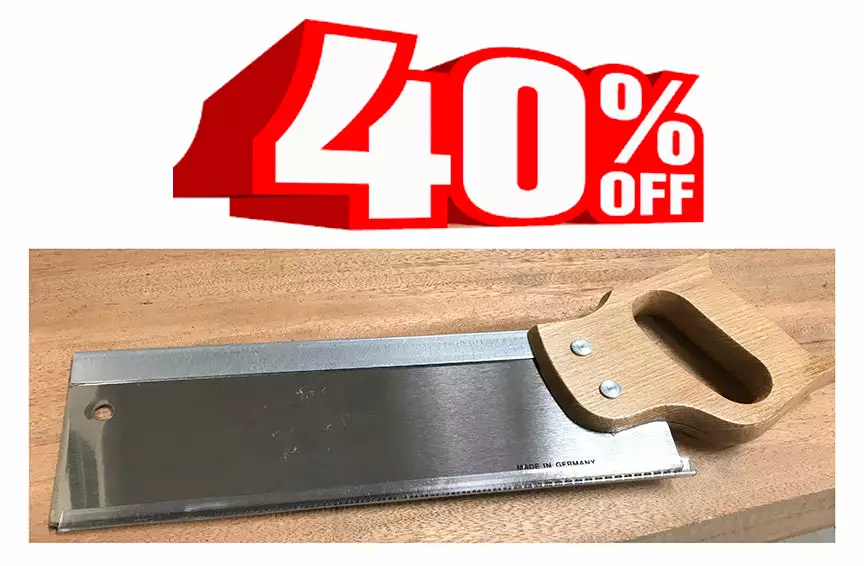 German Back Saw - Rip Cut - 10 Tpi - 12" Long 1 German Back Saw - Rip Cut - 10 Tpi - 12" Long