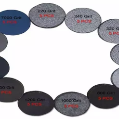 2" Hook & Loop Assorted Sanding Discs 60 Pack ( 220 Grit To 7000 Grit ) -tools Sales Shop 20170511145509 24