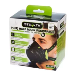 Stealth P3 Half Mask C/w Twin Hepac Filters - Respirator - Medium / Large 8 Stealth P3 Half Mask C/w Twin Hepac Filters - Respirator - Medium / Large -tools Sales Shop 3 stealth p3 respirator facemask box 736x736 6418cbc4 2d95 4623 8b57 45b53e37c656