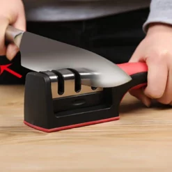 Ceramic & Tungsten Carbide Benchtop Knife Sharpener - 3 Position 9 Ceramic & Tungsten Carbide Benchtop Knife Sharpener - 3 Position -tools Sales Shop 3stage6