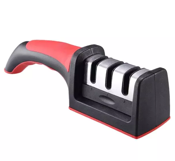 Ceramic & Tungsten Carbide Benchtop Knife Sharpener - 3 Position 1 Ceramic & Tungsten Carbide Benchtop Knife Sharpener - 3 Position