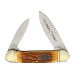 American Trade Handyman Canoe Bone Handle - Stainless Steel