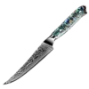 Awabi Steak Knife - Complete Knife With Abalone In Resin Handles And Mosaic Pin - AUS-10 Damascus Steel -tools Sales Shop AwabiSteak600x600PNGcopy