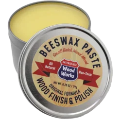 Interstate Wood Works - Non Toxic Beeswax Paste - Made From Beeswax And Mineral Oil. 6.25 Oz.