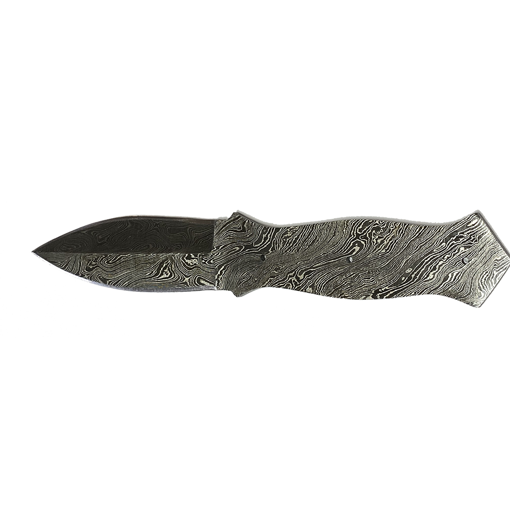 Economy - Big D Boot Knife Damascus Blank 1 Economy - Big D Boot Knife Damascus Blank