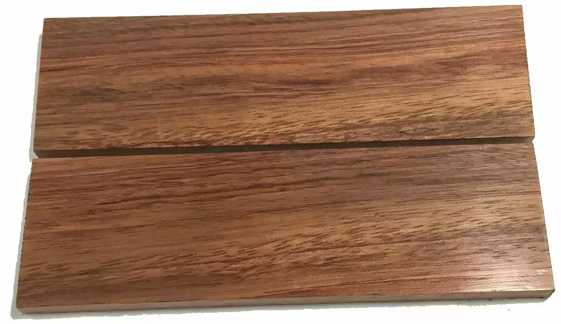 Knife Scales - Wood - Bubinga - Pair 1 Knife Scales - Wood - Bubinga - Pair