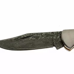 Damascus San Mai Lock Back Folder - Buck Horn -tools Sales Shop Buck Horn3