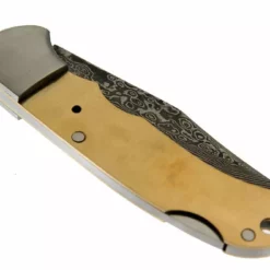 Damascus San Mai Lock Back Folder - Buck Horn -tools Sales Shop Buck Horn4