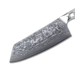 * VG10 Raindrop Pattern - Cleaver / Veggie Blank - VG10 Damascus -tools Sales Shop CleaverKnifeBladeBlankRainDrop3