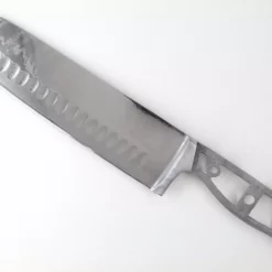 * VG10 Wave Pattern - Santoku Chef Knife Blank - 13.5" OAL - 8" Cut - VG10 Damascuss