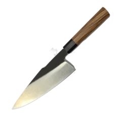 WokMaster Japanese Style Chef Knife - African Blackwood & Olivewood Octagonal Handle - 440C S.S. - Completed Knife