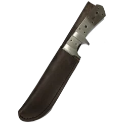 Custom Leather Knife Sheath Leather - SHWW122 - 1 3/8" Opening And A 5 7/8"" Length With Belt Loop. Fits El Tigre