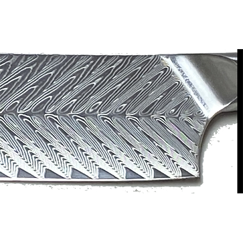 * VG10 Feather Pattern - Paring Knife Blank - 7.5" OAL - 3.5" Cut 3 * VG10 Feather Pattern - Paring Knife Blank - 7.5" OAL - 3.5" Cut - Image 3