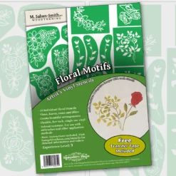 Artistâ€™s Vinyl Stencils - Floral Motif