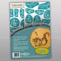 Artistâ€™s Vinyl Stencils - Damask Style Flourishes