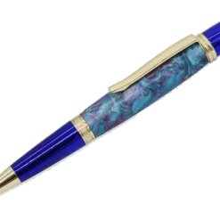 Sahara Twist Pen Bright Colors - Gold & Blue
