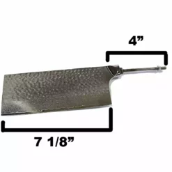 * VG10 Hidden Tang - Hammered / Rain Drop Pattern - 7 1/8" Cleaver - VG10 Damascus -tools Sales Shop HammeredCleaver3Sizes