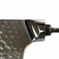 * VG10 Hidden Tang - Hammered / Rain Drop Pattern - 7 1/8" Cleaver - VG10 Damascus -tools Sales Shop HammeredCleaver45 scaled