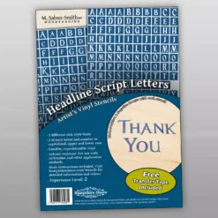 Artistâ€™s Vinyl Stencils - Headline Script Letters