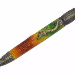 Komodo Dragon Pen Kit - Single Tube- Antique Nickle & Antique Polish Brass -tools Sales Shop Komodo bronze
