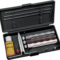 Lansky Natural Arkansas Stone Sharpening Set 3 Stones