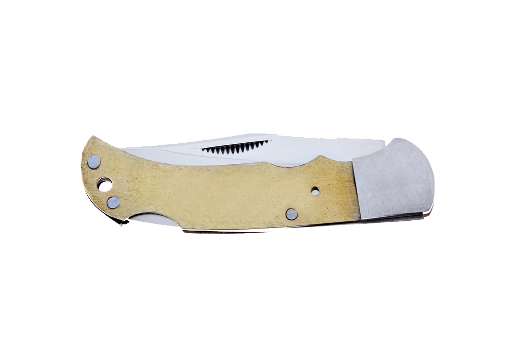 Buck Horn Lock Back Folder - 9CR14 Stainless Steel 2 Buck Horn Lock Back Folder - 9CR14 Stainless Steel - Image 2