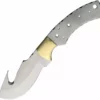 Economy - Mathew's Guthook Blade W/ Brass Bolster 9" Overall - S.S. -tools Sales Shop Mathew sGuthookSS