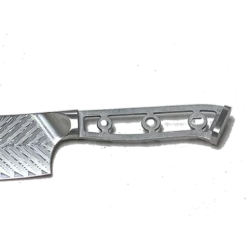 * VG10 Feather Pattern - Nakiri ( Veggie Knife ) Knife Blank - 12" OAL - 6.5" Cut -tools Sales Shop Nakiri3png