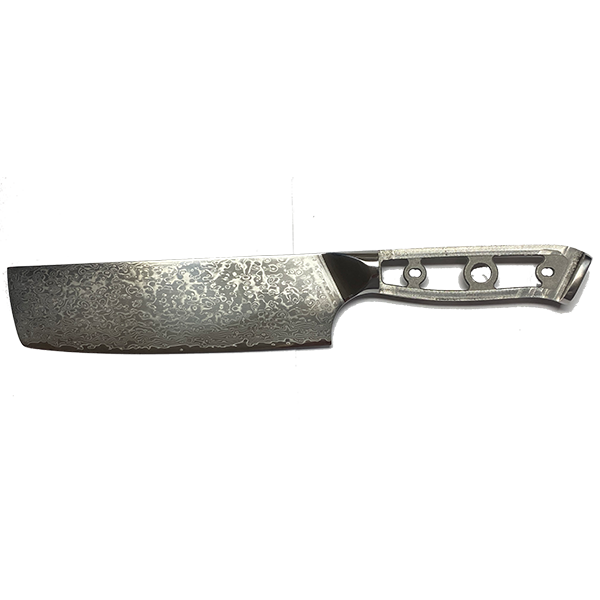 * VG10 Raindrop Pattern - Nakiri Knife Blank - 12" AOL - VG10 Damascus 1 * VG10 Raindrop Pattern - Nakiri Knife Blank - 12" AOL - VG10 Damascus