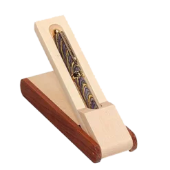Two-Tone Rosewood Color/Maple Pen Box For Single Pen
