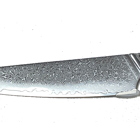 * VG10 Hidden Tang - Rain Drop Pattern - 3.5" Paring Hawkbill Knife - VG10 Damascus 3 * VG10 Hidden Tang - Rain Drop Pattern - 3.5" Paring Hawkbill Knife - VG10 Damascus - Image 3