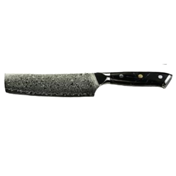 * VG10 Raindrop Pattern - Nakiri Knife Blank - 12" AOL - VG10 Damascus 3 * VG10 Raindrop Pattern - Nakiri Knife Blank - 12" AOL - VG10 Damascus - Image 3