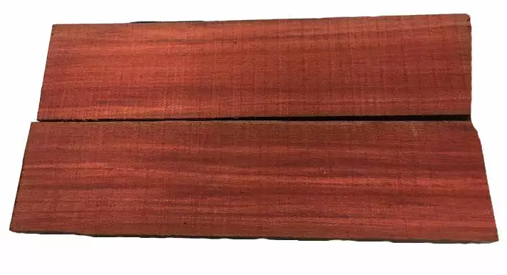 Knife Scales - Wood - Redheart - Pair 1 Knife Scales - Wood - Redheart - Pair