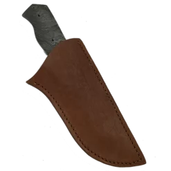 Custom Leather Knife Sheath Leather - SHWW72 - 3.00" Opening And A 7" Length With Belt Loop. Fits Royale Tanto