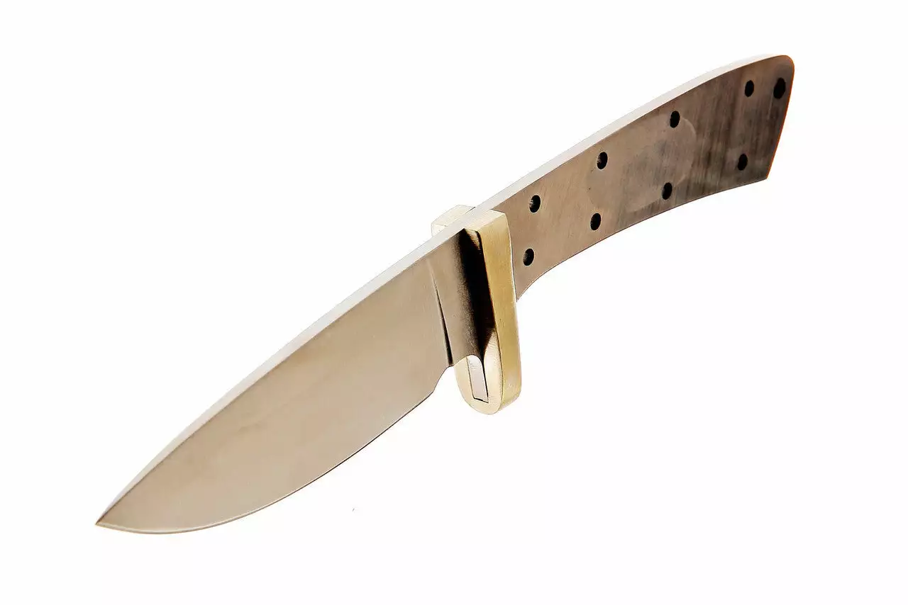 Desert Drop Point Skinner W/ Brass Bolster 3 Desert Drop Point Skinner W/ Brass Bolster - Image 3