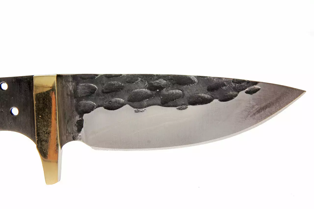 Desert Drop Point Skinner - Hammered 3 Desert Drop Point Skinner - Hammered - Image 3