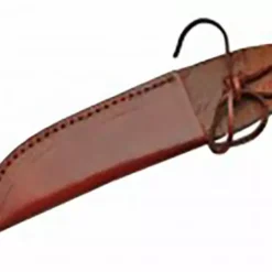Knife Sheath Leather - SH660510 - 2" Opening X 5 3/4" Blade Cover * AOL 10.5" Lace Retainer