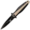 Smith & Wesson Dagger Linerlock - Tan With Black Blade Stainless Steel -tools Sales Shop S WM PDagger600x600