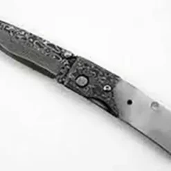 Samurai Damascus Folder - With Damascus Bolster - -tools Sales Shop Samurai4