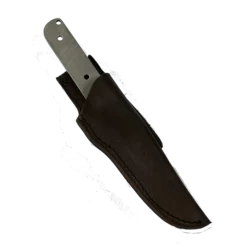 Custom Leather Knife Sheath Leather - SHWW4 - 1 5/8" Opening And A 6 1/8"" Length With Belt Loop. Fits San Mai Damascus Tanto Knife Kit