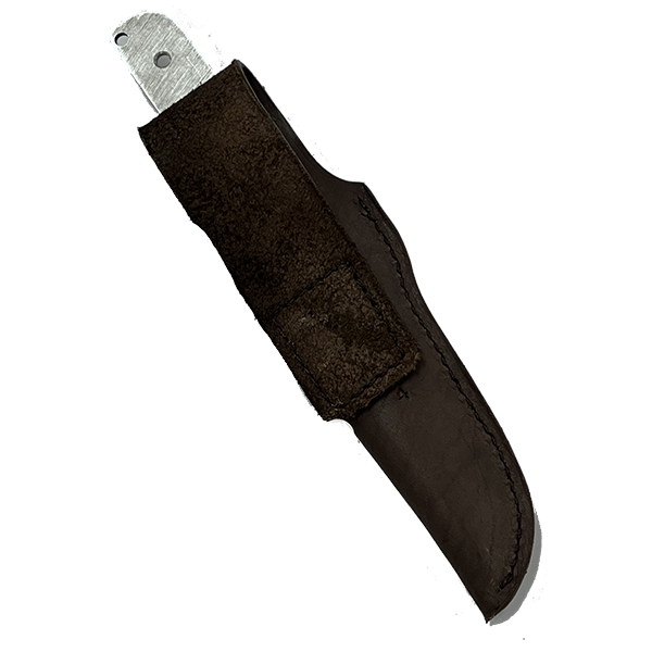 Custom Leather Knife Sheath Leather - SHWW4 - 1 5/8" Opening And A 6 1/8"" Length With Belt Loop. Fits San Mai Damascus Tanto Knife Kit 3 Custom Leather Knife Sheath Leather - SHWW4 - 1 5/8" Opening And A 6 1/8"" Length With Belt Loop. Fits San Mai Damascus Tanto Knife Kit - Image 3