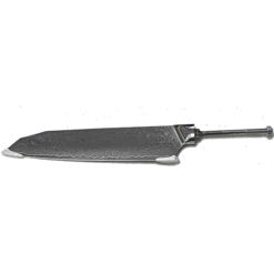 * VG10 Hidden Tang - Rain Drop Pattern - 7" Cut Santoku II Chef Knife - VG10 Damascus