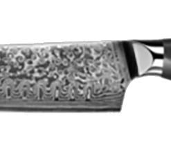 * VG10 Raindrop Pattern - Santoku Chef Knife Blank - 12.5" OAL - 8" Cut - VG10 Damascus -tools Sales Shop SantukuDSKFKH2