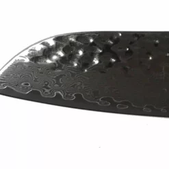 * VG10 Hammered Pattern - Santoku Chef Knife Blank - 12" OAL - 7" Cut - VG10 Damascus -tools Sales Shop Sanuku Santoku Chef Knife Blank closeup4 scaled