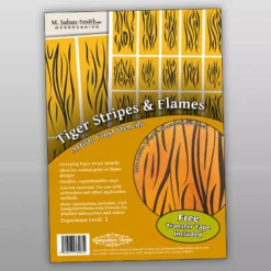 Artistâ€™s Vinyl Stencils - Tiger Stripes & Flames