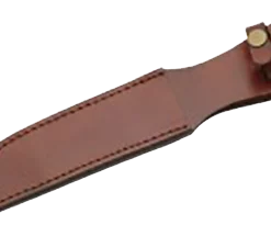Knife Sheath Leather - SH660012 - 1.75 Opening X 6 3/4" Blade Cover * AOL 11.5" * Thumb Snap 1.75 Opening