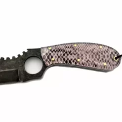 Knife Scales - Acrylic & Real Python Snake Skin Scales (pair) 5" Long X 1 1/2" Wide X 1/4" Thick -tools Sales Shop snake6