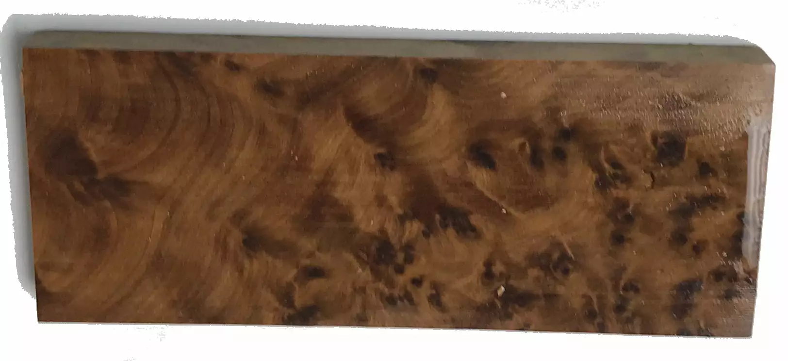 Knife Scales - Wood - Thuya Burl - 7 3/8" X 3 X 3/8 1 Knife Scales - Wood - Thuya Burl - 7 3/8" X 3 X 3/8