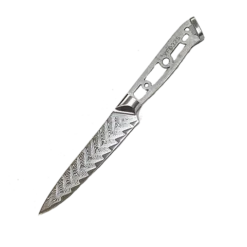 * VG10 Feather Pattern - Utility Knife Blank - 9" OAL - 5" Cut